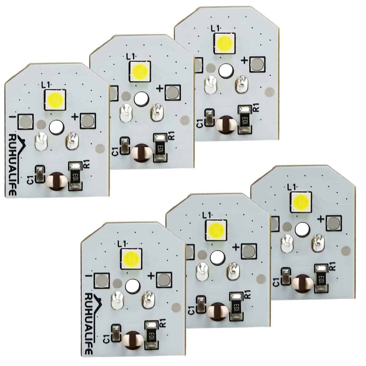 RUHUALIFE 6 PCS Luces LED de Refrigerador Bombillas de