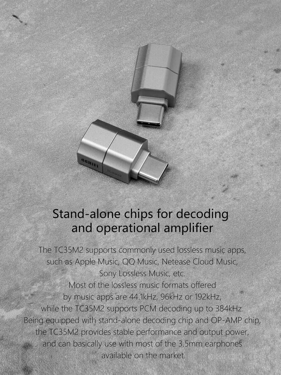 Adaptador DAC y AMP USB-C a 3.5mm TC35M2 de ddHiFi de 2da - Imagen 6