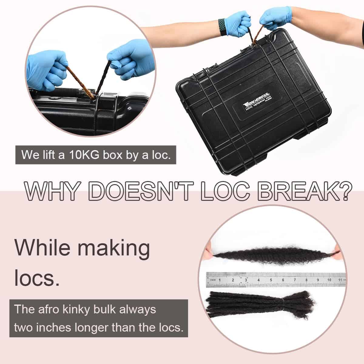 Extensiones de Locs Permanentes de Pelo Humano Real 100% - Imagen 8