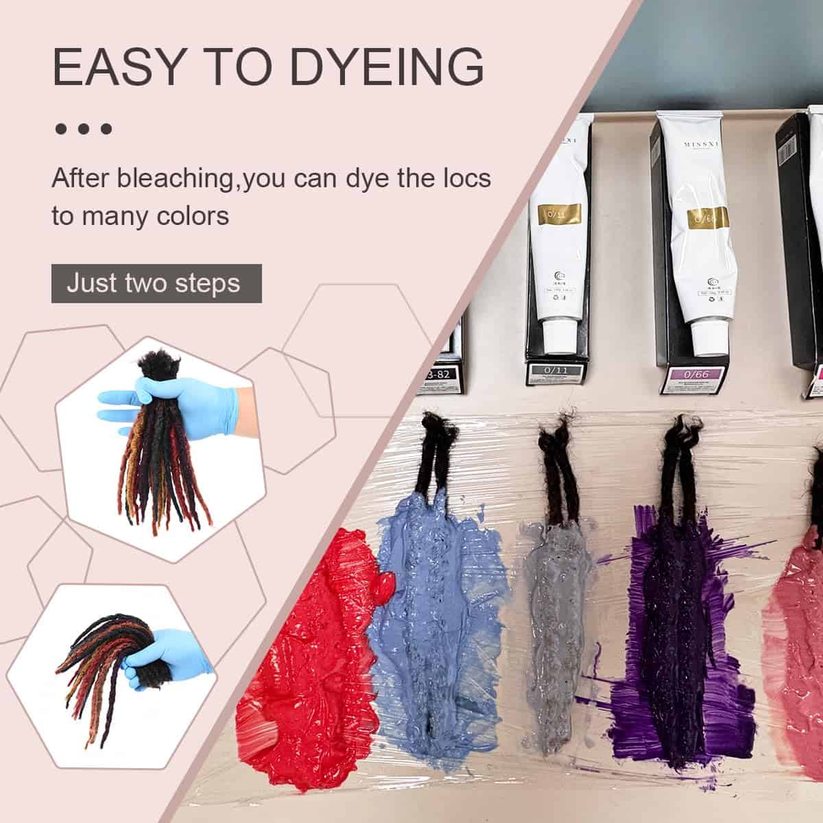 Extensiones de Locs Permanentes de Pelo Humano Real 100% - Imagen 7