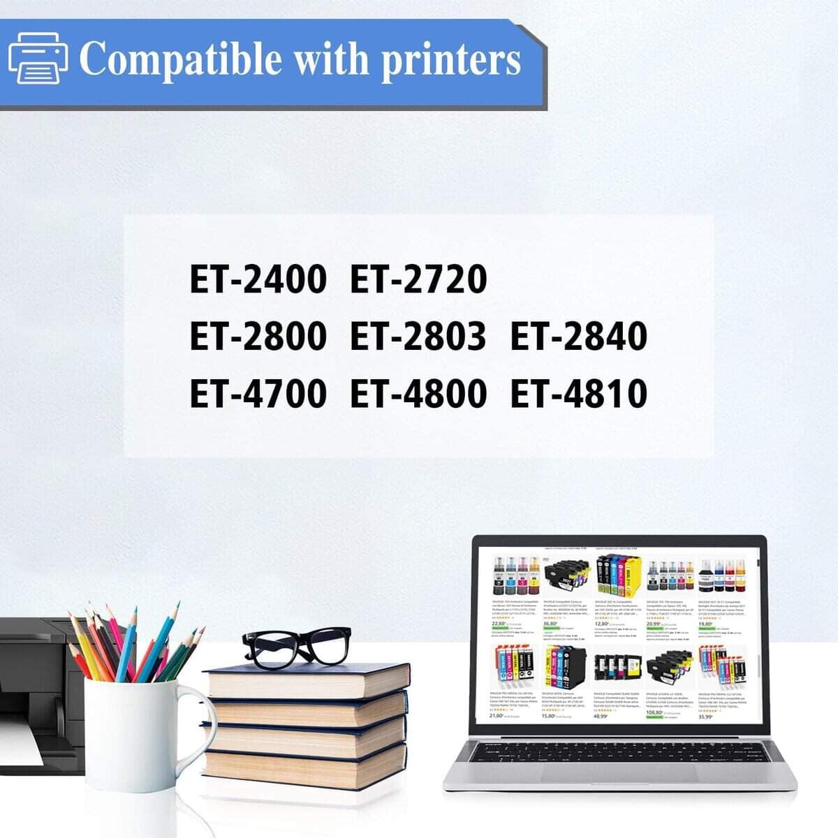 Paquete de 522 Botellas de Recarga de Tinta de Reemplazo - Imagen 3