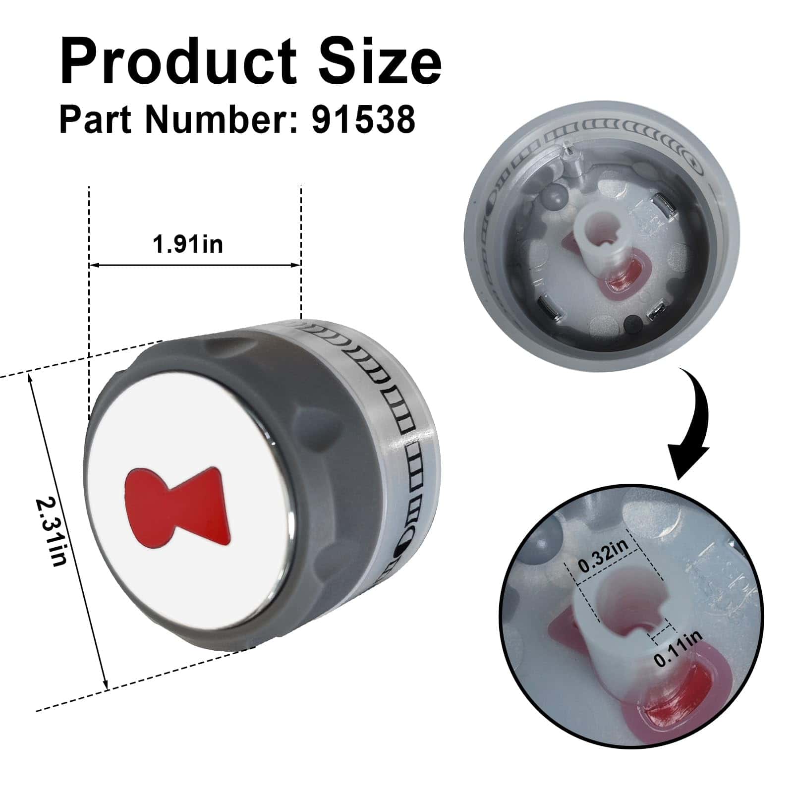 Perillas de control iluminadas RKJFHIUR Upgraded 91538 para - Imagen 5