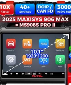 Autel MS906 MAX Bi-Directional Scanner: 2025 MS906MAX