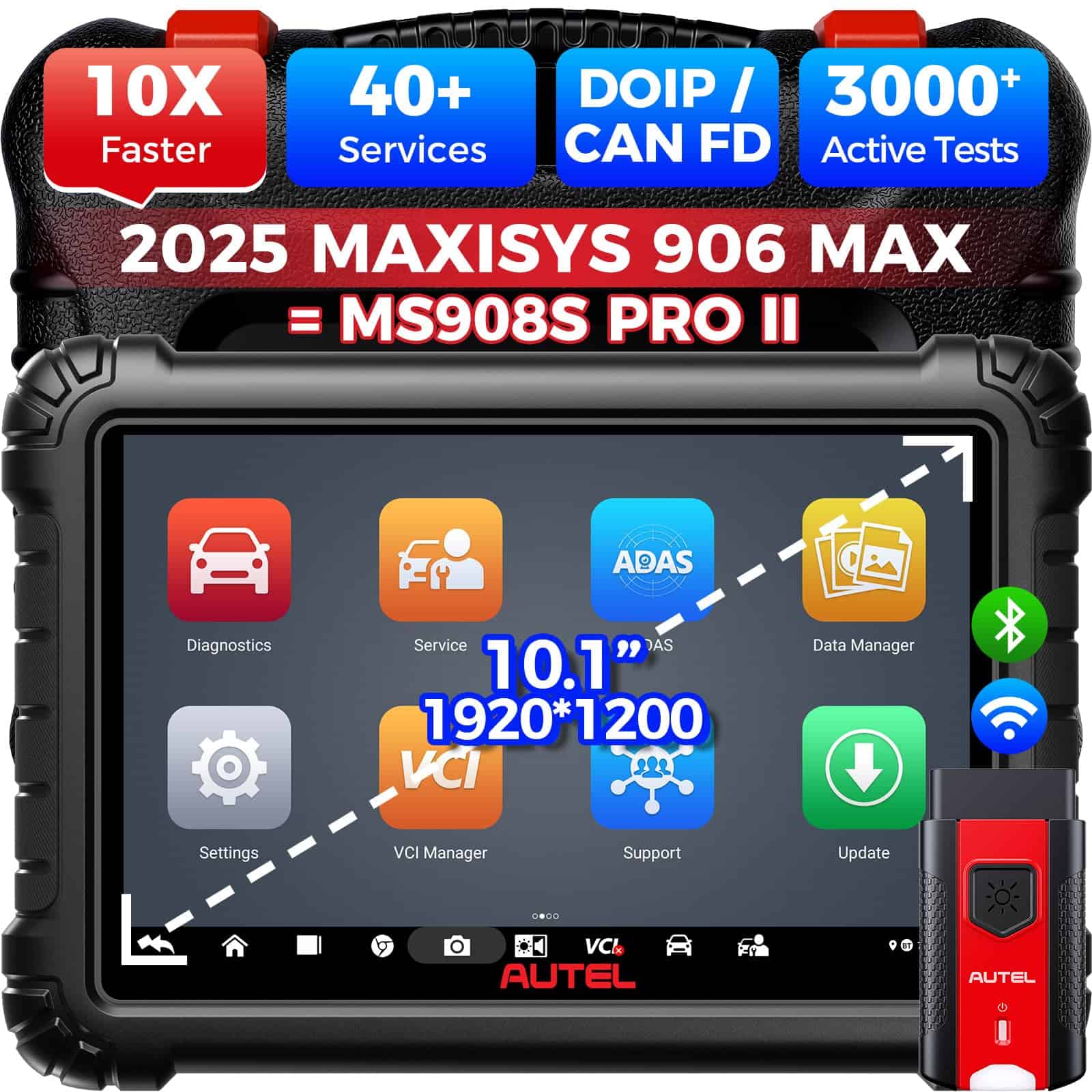 Autel MS906 MAX Bi-Directional Scanner: 2025 MS906MAX