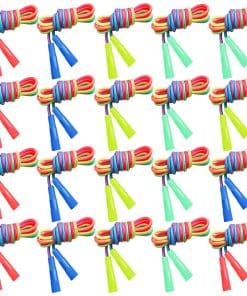 Extrapins 20 Pack Rainbow Jump Rope, 7.2 Ft Cuerdas de