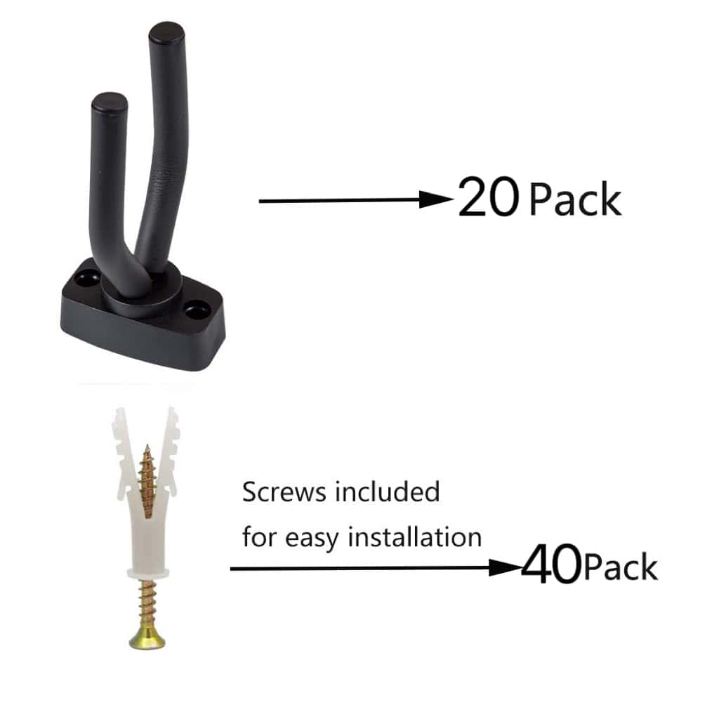 20pcs Soportes de Guitarra Gisedkle, Colgador de Pared para - Imagen 3