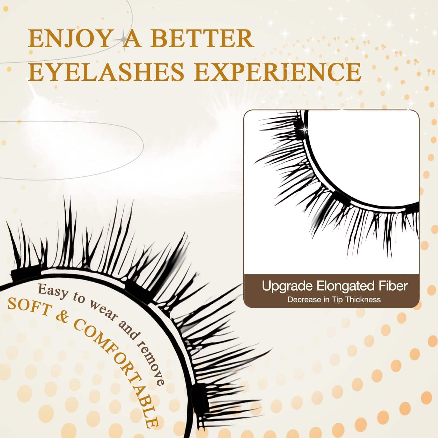 Ginani Magnetic Lashes Kit - Pestañas Magnéticas con - Imagen 5