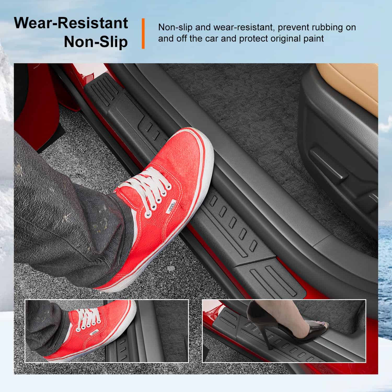 Protector de umbral de puerta powoq compatible con Kia - Imagen 5