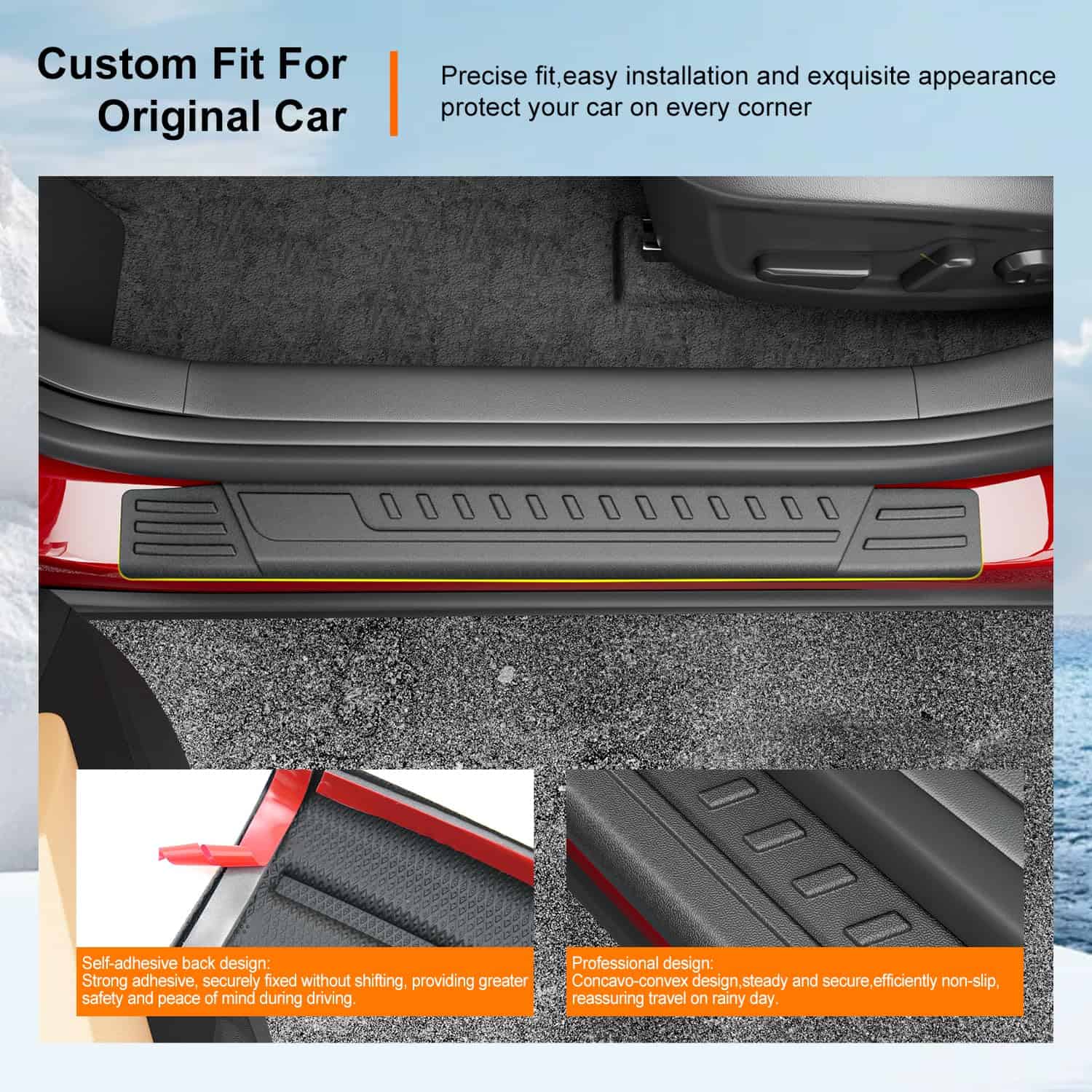 Protector de umbral de puerta powoq compatible con Kia - Imagen 3