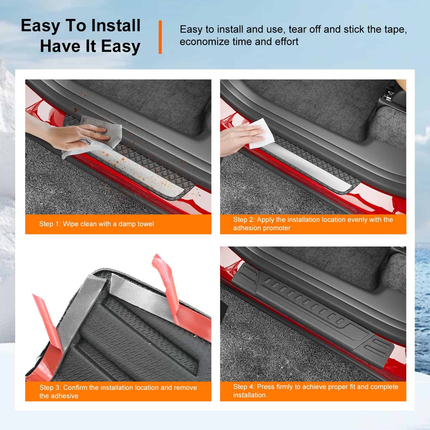 Protector de umbral de puerta powoq compatible con Kia - Imagen 7