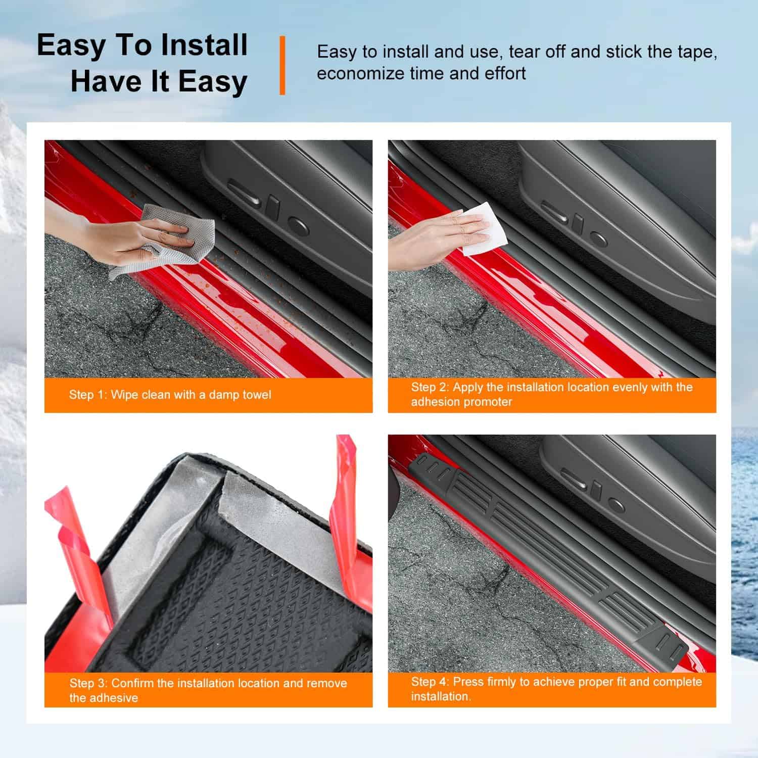 Protector de umbrales de puerta powoq Compatible con - Imagen 7