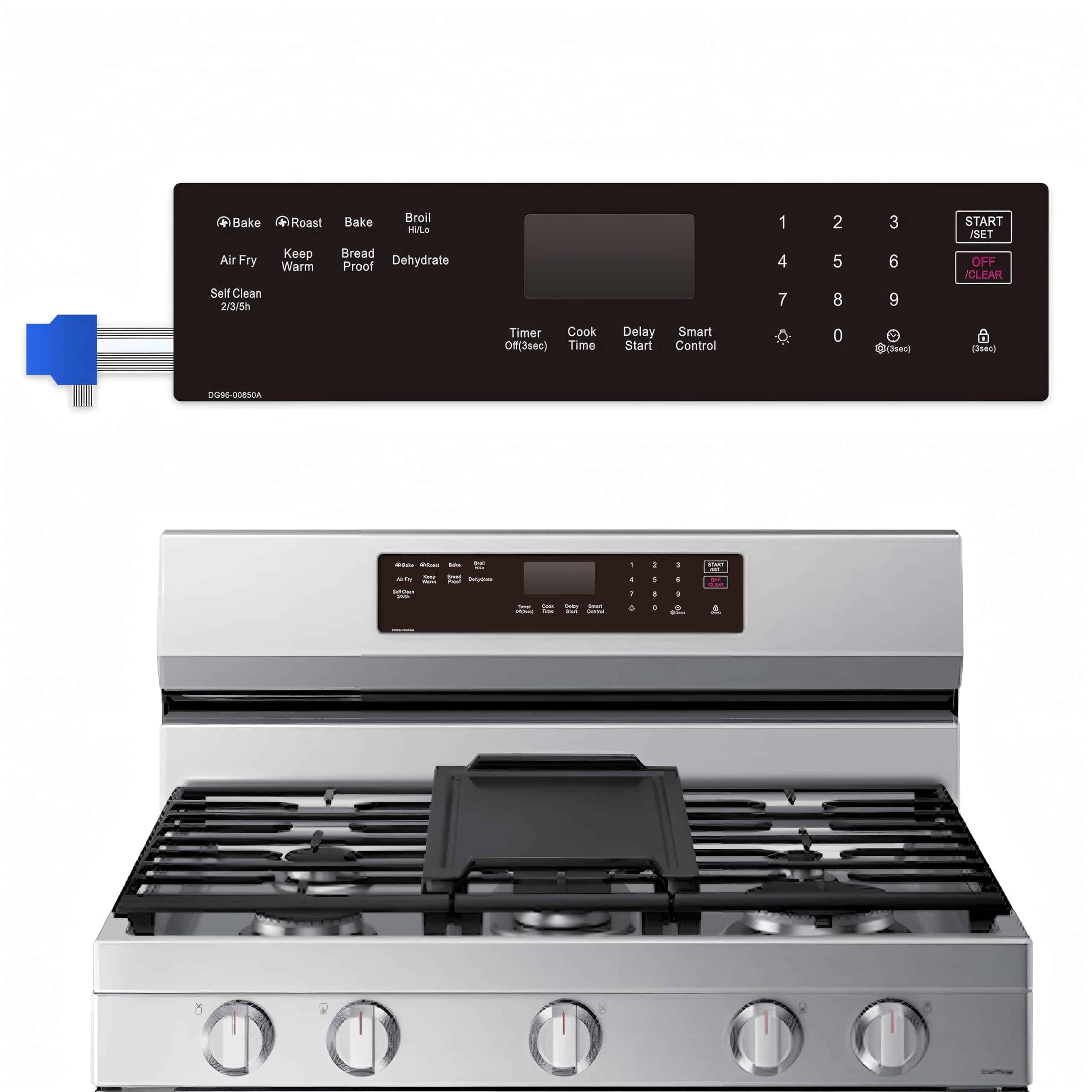 Panel de control táctil de membrana para gama DG96-00850A