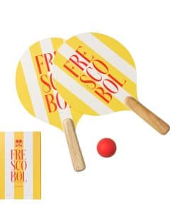 Juego de Raquetas de Frescobol de Playa en Amarillo y