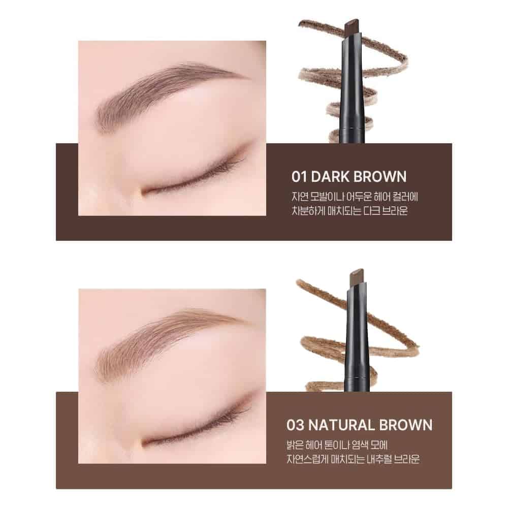 Wakemake Lápiz de Cejas Natural Duro, Lápiz de Cejas - Imagen 7