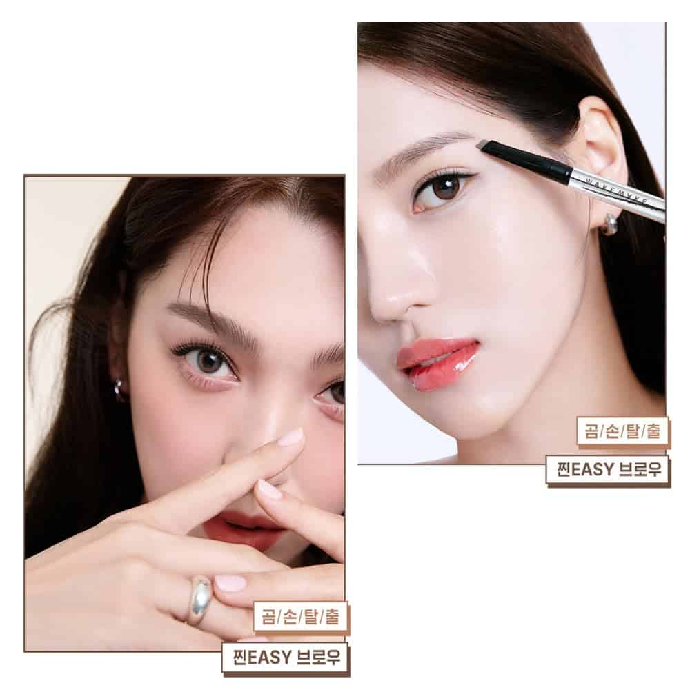 Wakemake Lápiz de Cejas Natural Duro, Lápiz de Cejas - Imagen 6