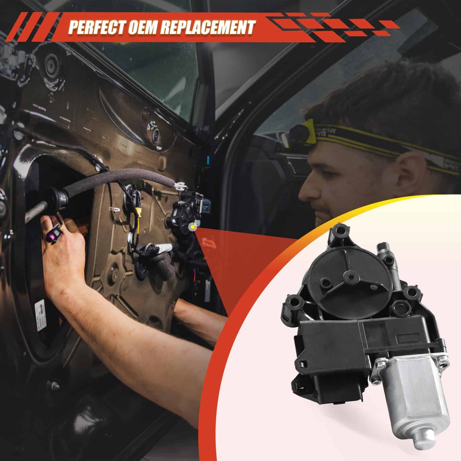 Motor de Ventana Delantera Izquierda/ Lado del Conductor - Imagen 7