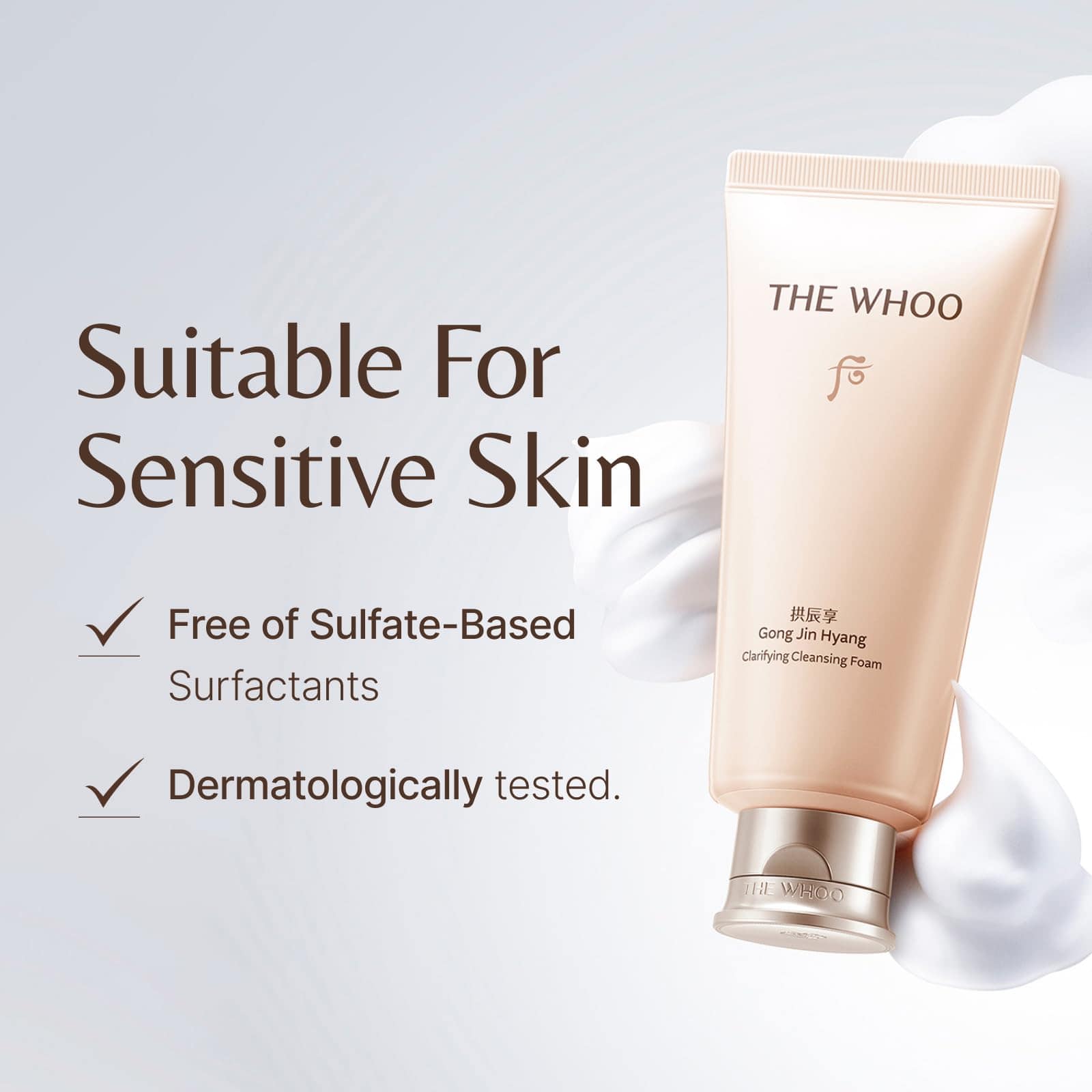 THE WHOO Gong Jin Hyang Clarifying Cleansing Foam | - Imagen 7