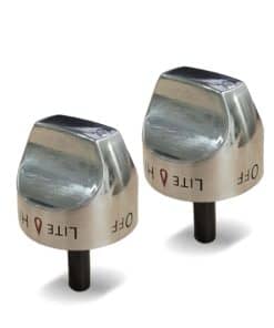 Perillas de control de quemador WB03K10265, 2 piezas de