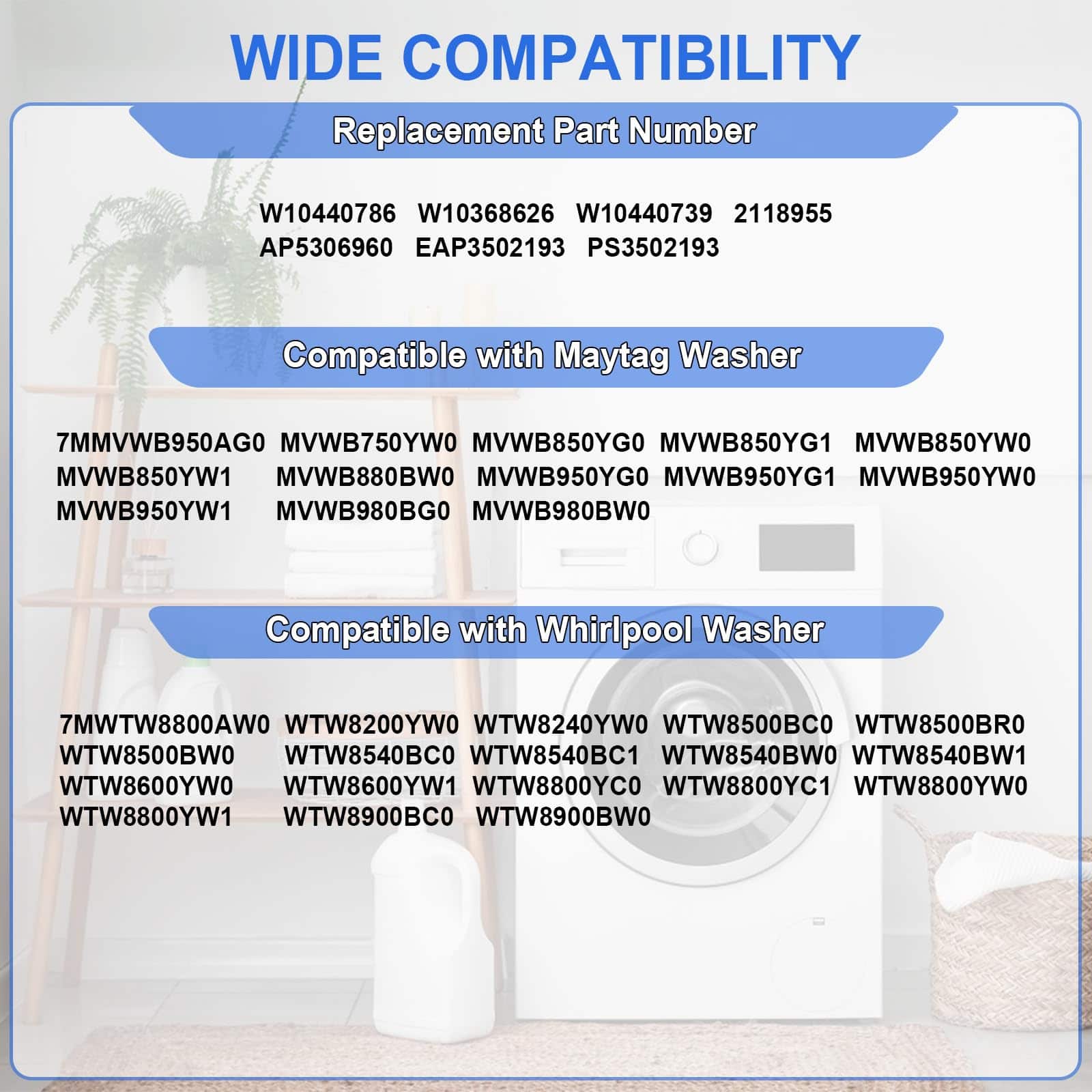 Kit de Varillas de Suspensión W10440786 Compatible con - Imagen 3