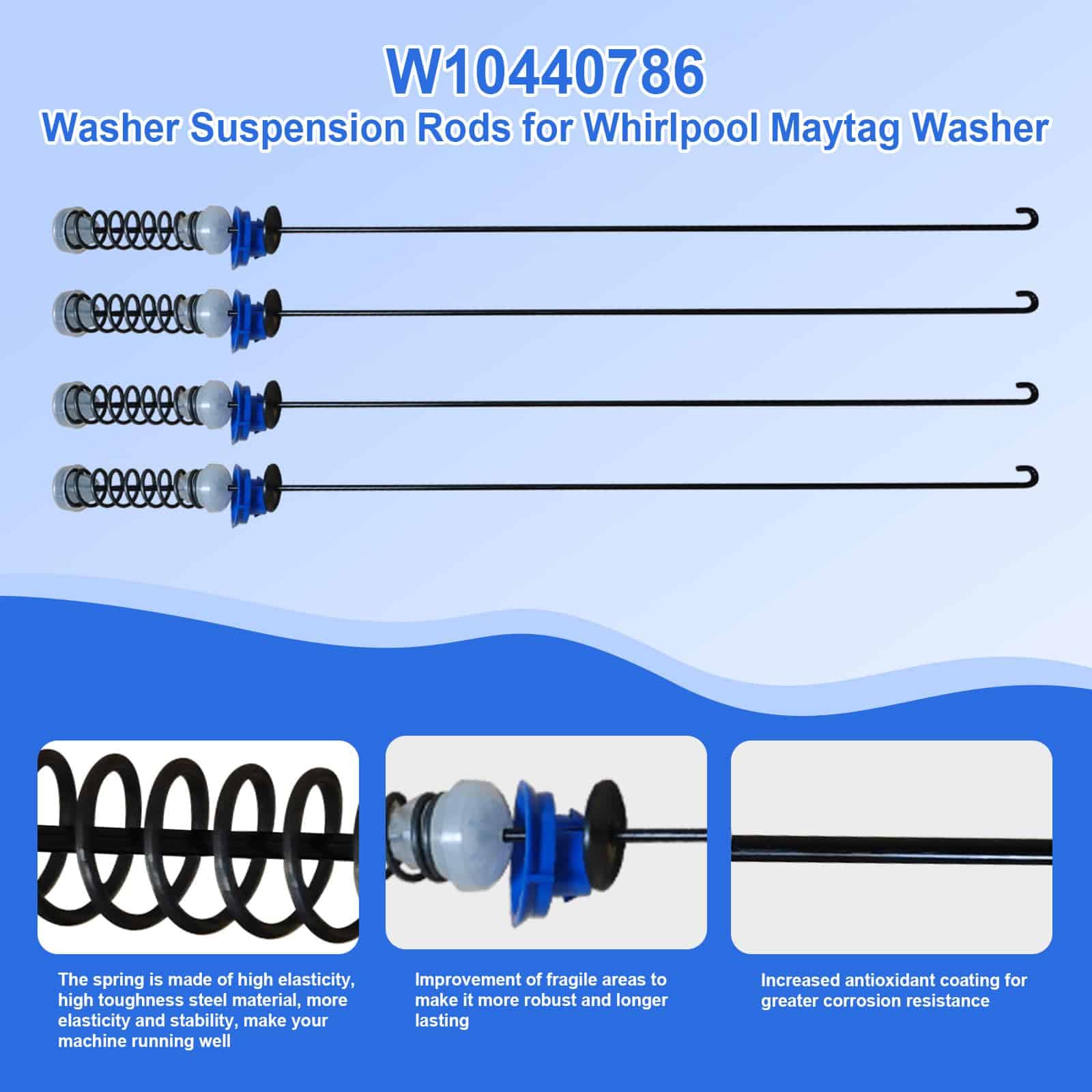 Kit de Varillas de Suspensión W10440786 Compatible con - Imagen 5