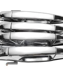 4Pcs Manija de Puerta Exterior Cromada Delantera Trasera