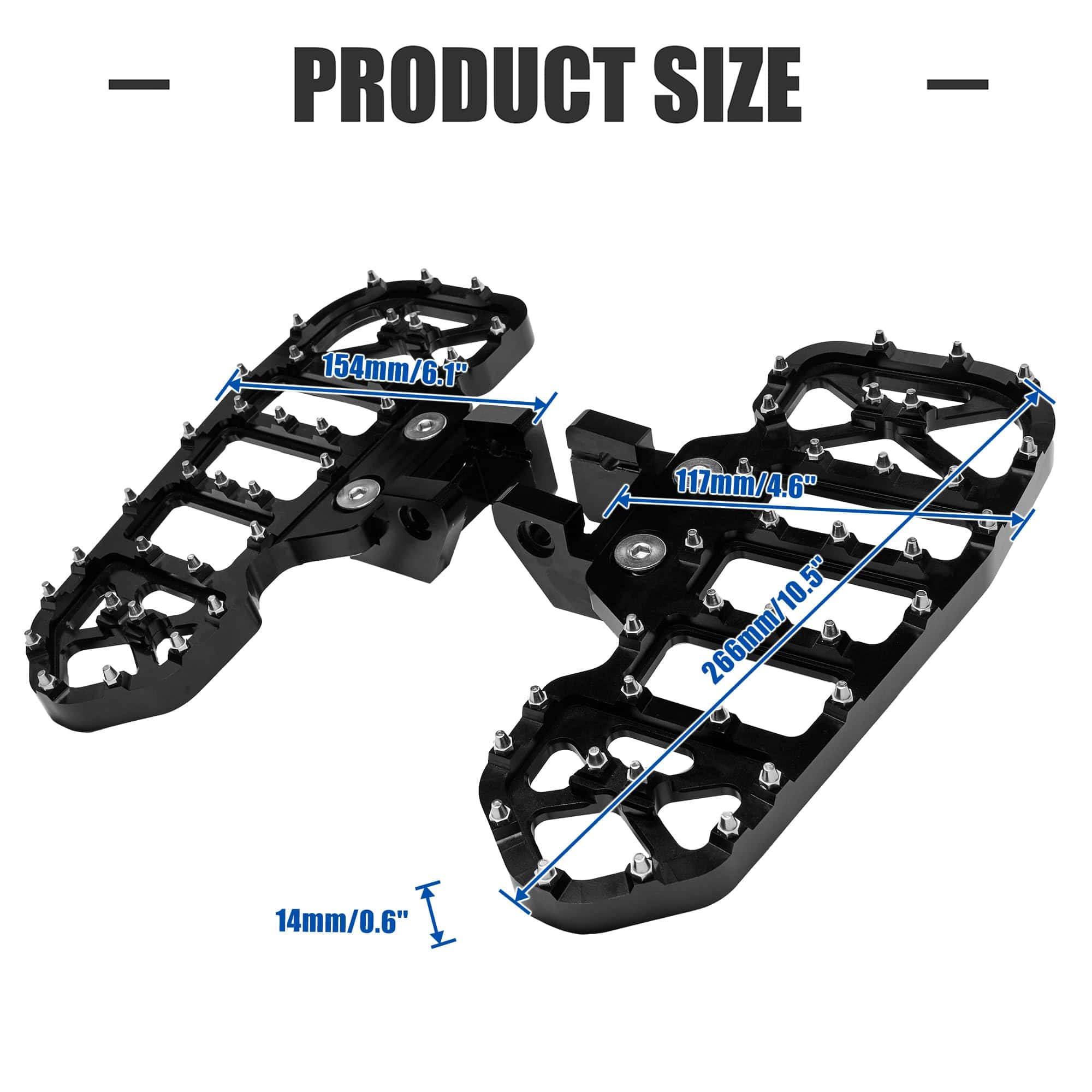 KAMIYONG Reposapiés de Conductor de Aluminio Piso Ancho - Imagen 4