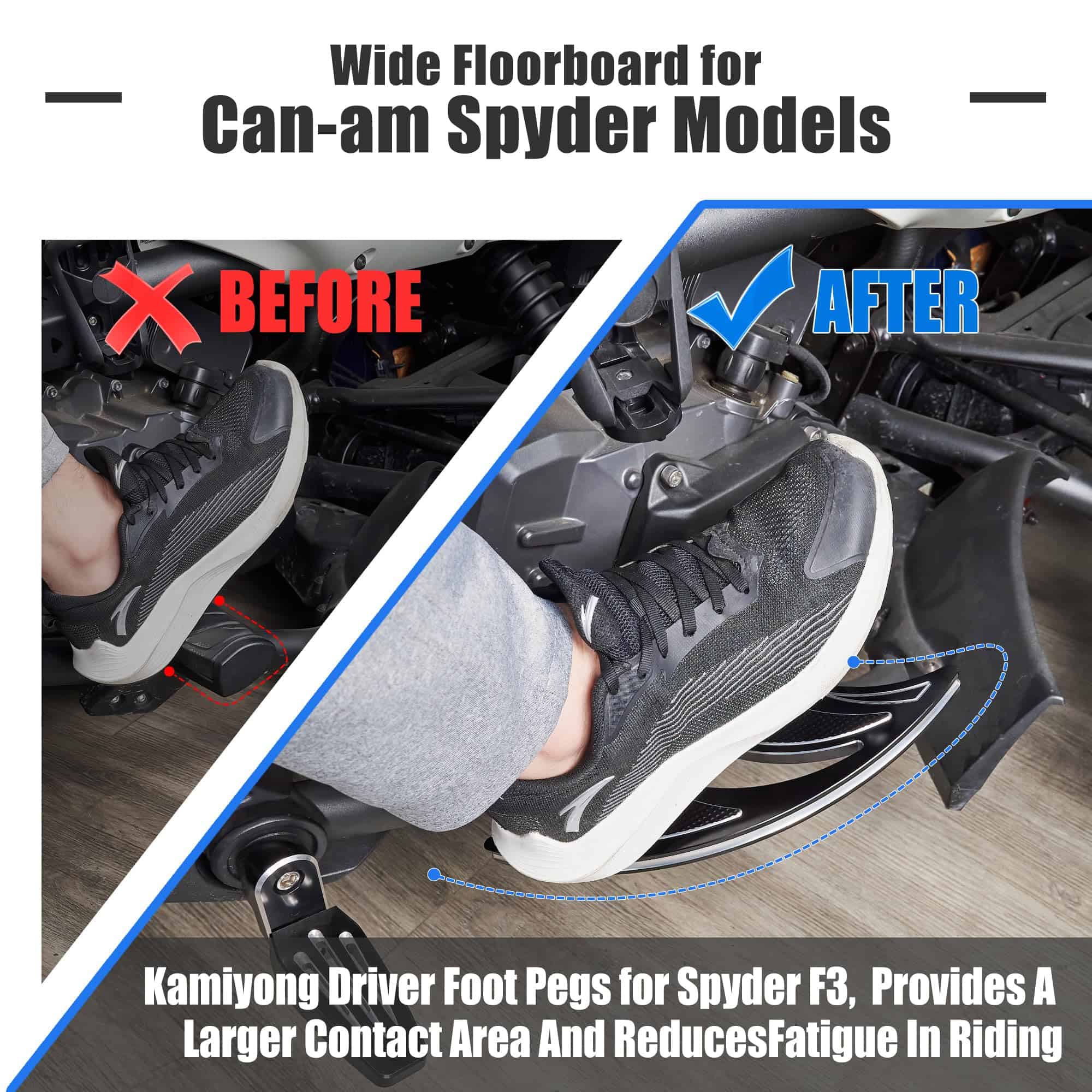 Pegs de conductor KAMIYONG de aluminio en forma de - Imagen 7