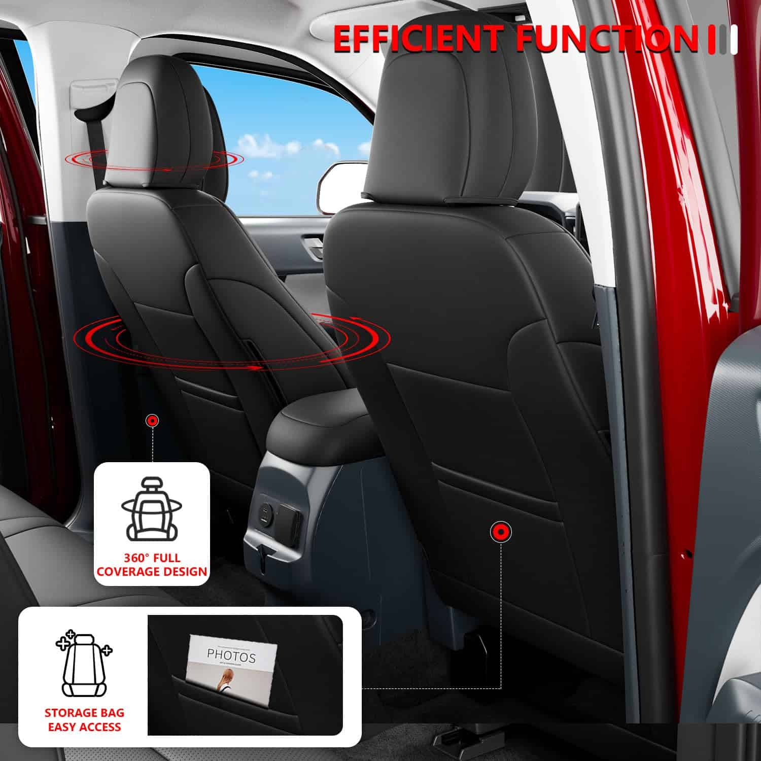 Funda de asiento PTYYDS compatible con 2022-2025 Ford - Imagen 4