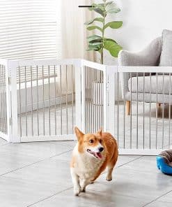 Barreras de Madera Plegables para Perros 82.6" Ancho, 27.5"