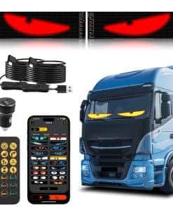 2PCS Luces Ojos del Diablo para Coches, Pantalla LED