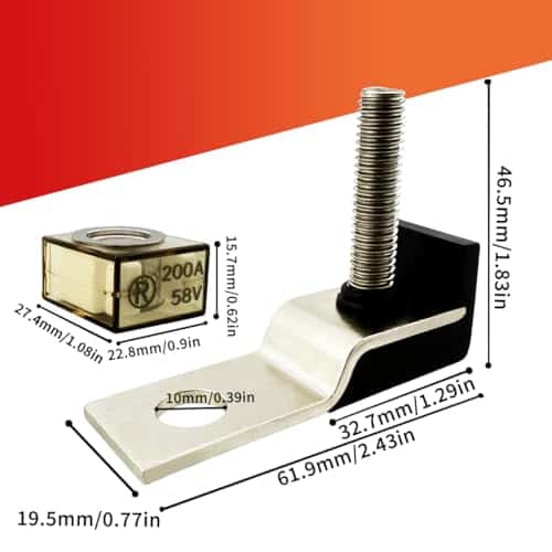 Bloque de fusibles MRBF, Fusible Terminal 250AMP, IP66 - Imagen 3
