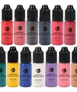 Kit de Maquillaje con Aerógrafo OPHIR 13x, Rubor con