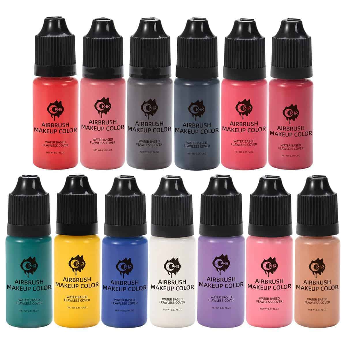 Kit de Maquillaje con Aerógrafo OPHIR 13x, Rubor con