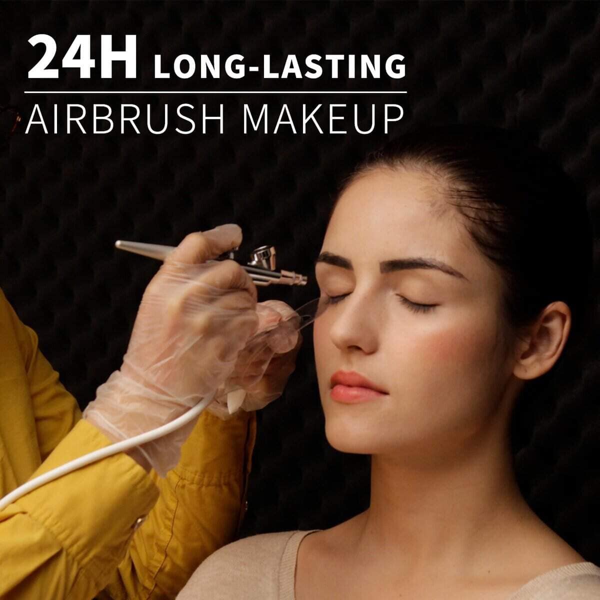 Kit de Maquillaje con Aerógrafo OPHIR 13x, Rubor con - Imagen 3