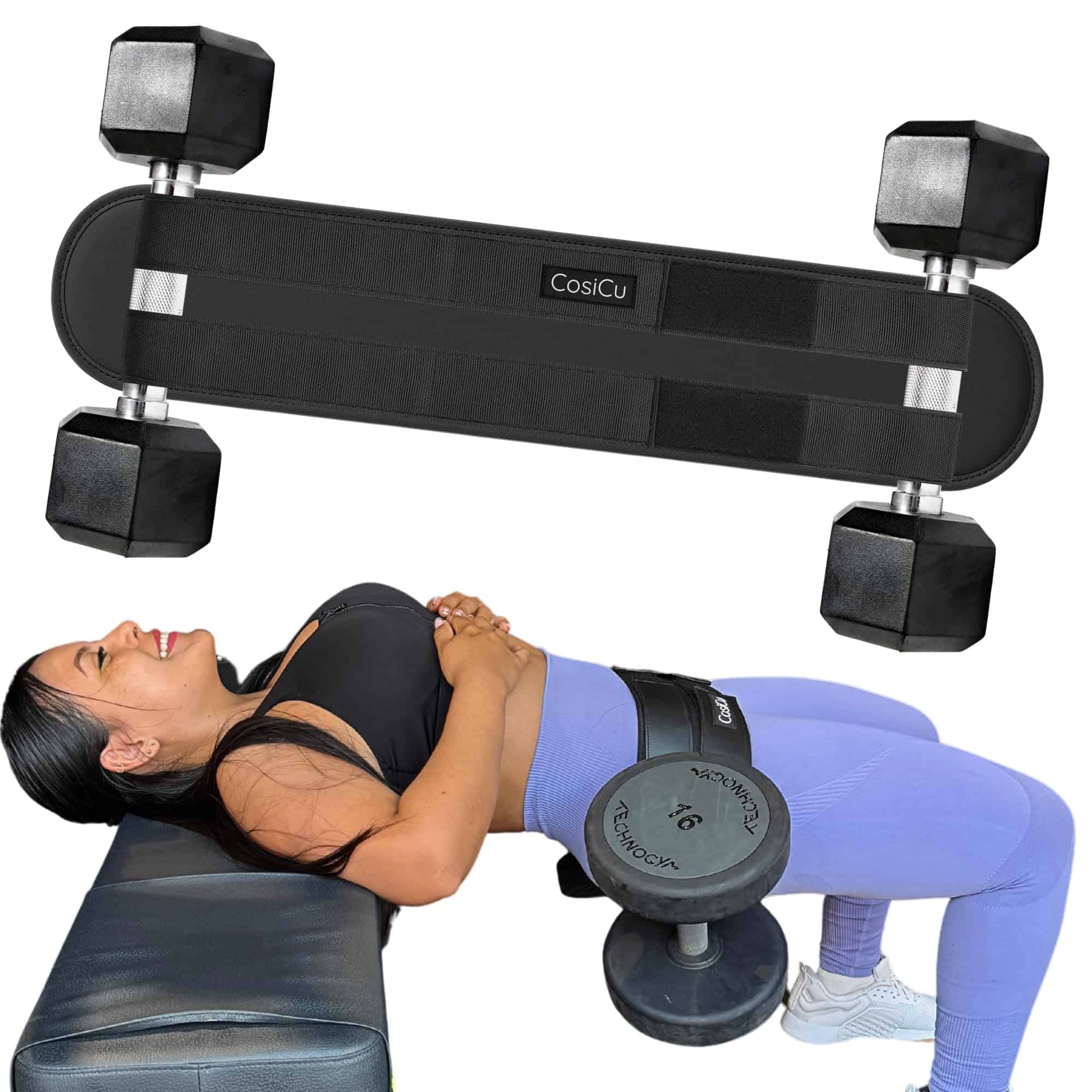 Cinturón de Hip Thrust para Entrenamientos de Glúteos -