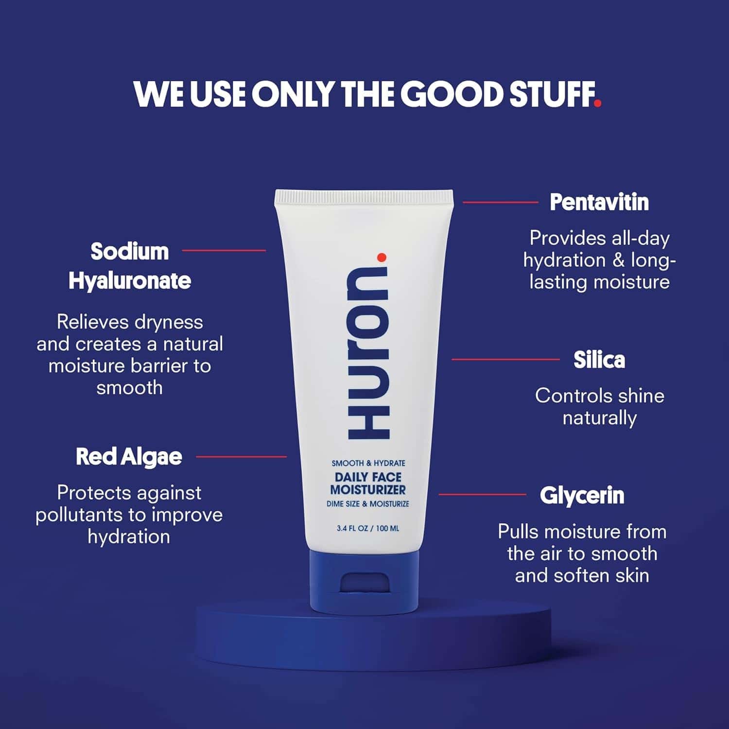 Hidratante Facial para Hombres de Huron - Ligero, Soothing, - Imagen 4