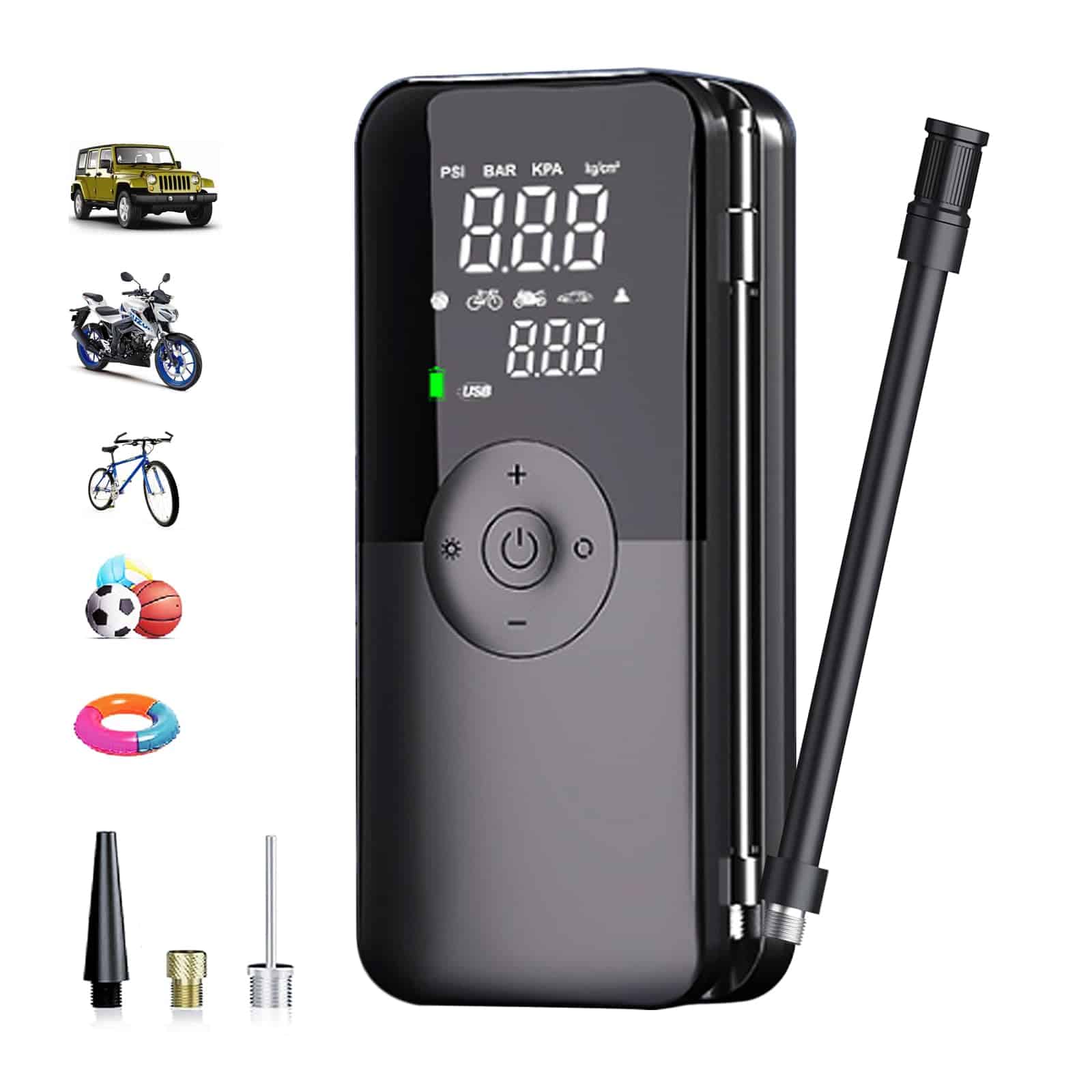 Inflador de neumáticos Compresor de aire -ta, balón