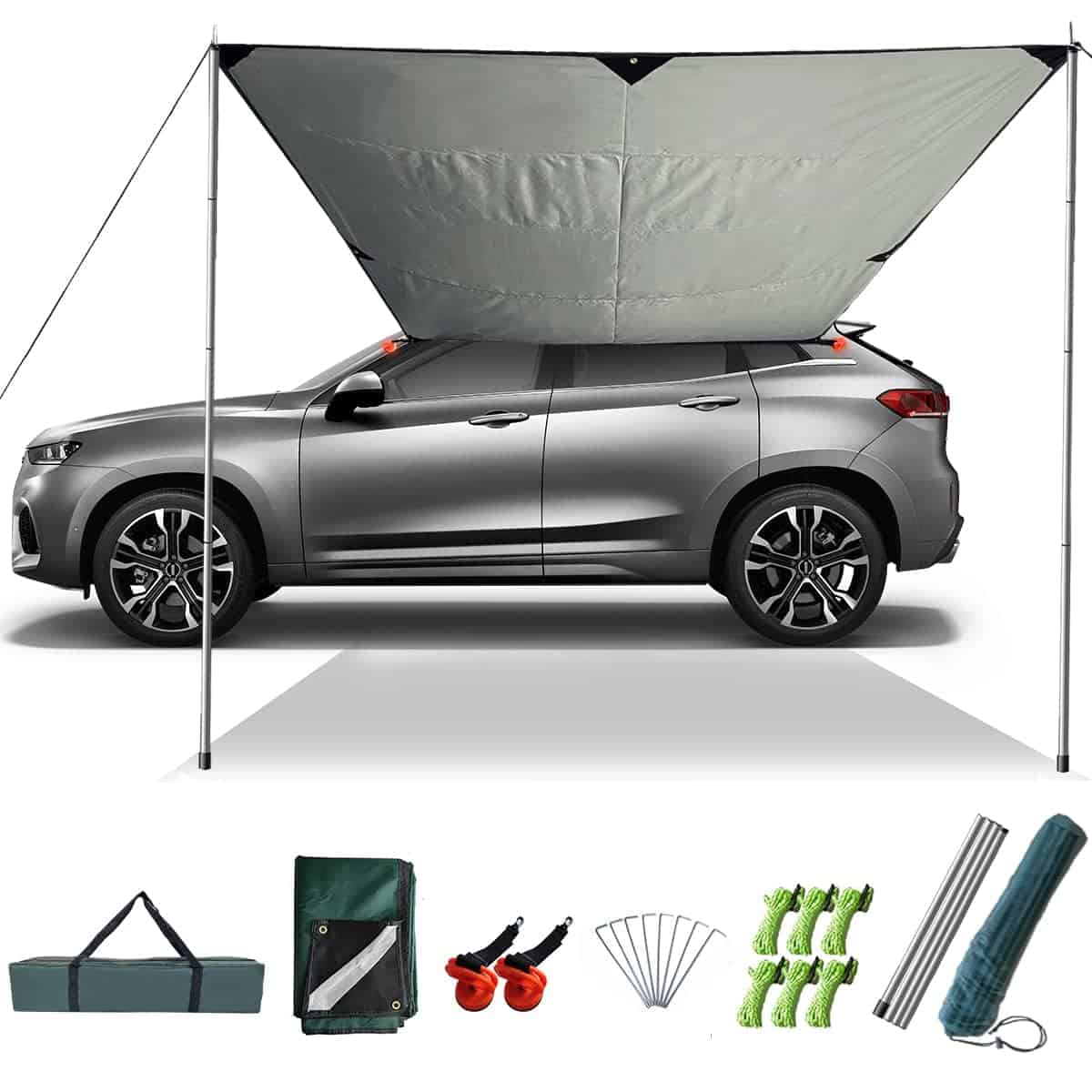 Toldo de Coche Carpa Flecha de Slan Versátil para Camping