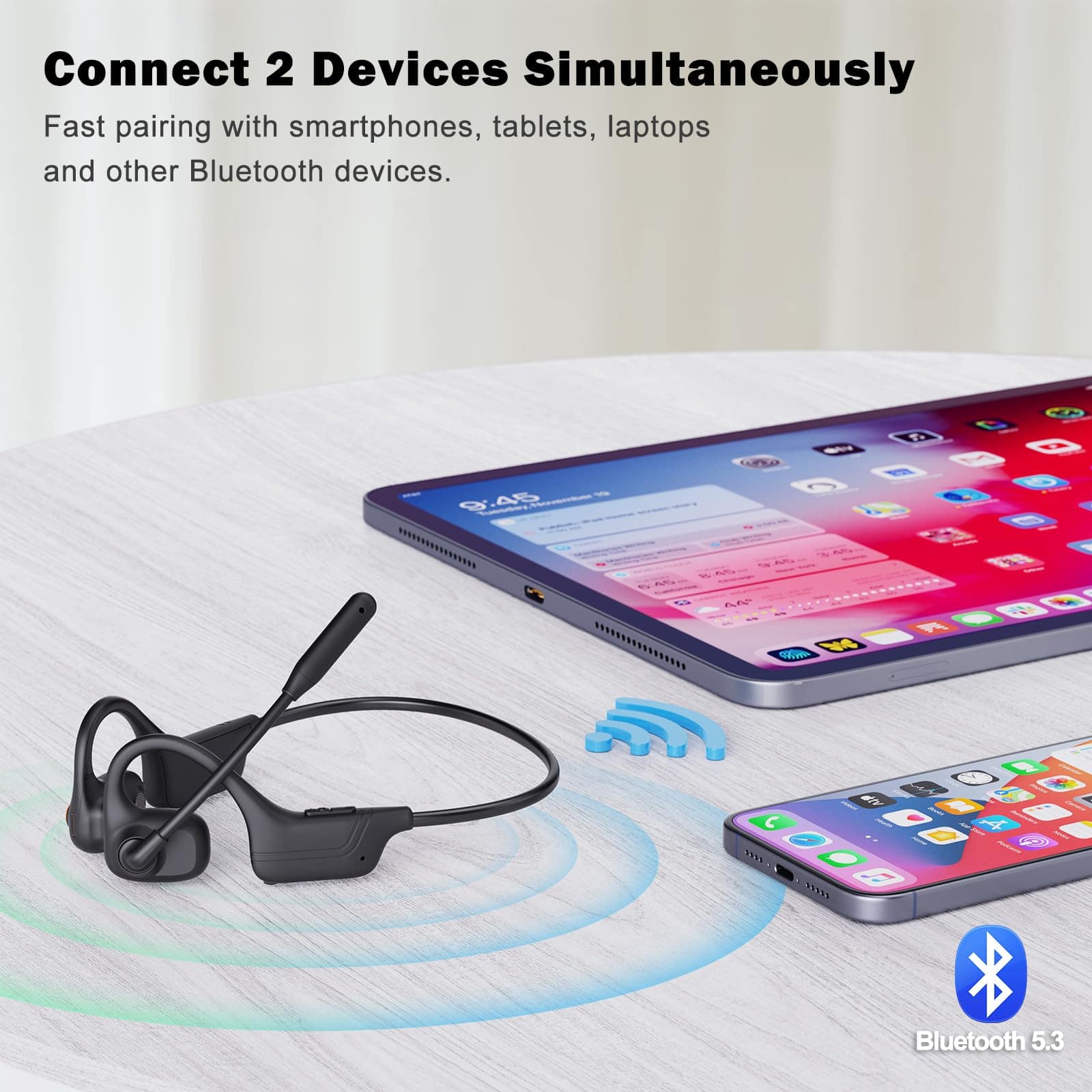 Audífonos de Oreja Abierta con Micrófono, Auriculares - Imagen 6