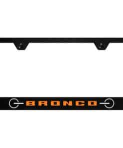 Marco de placa de licencia de policarbonato negro con