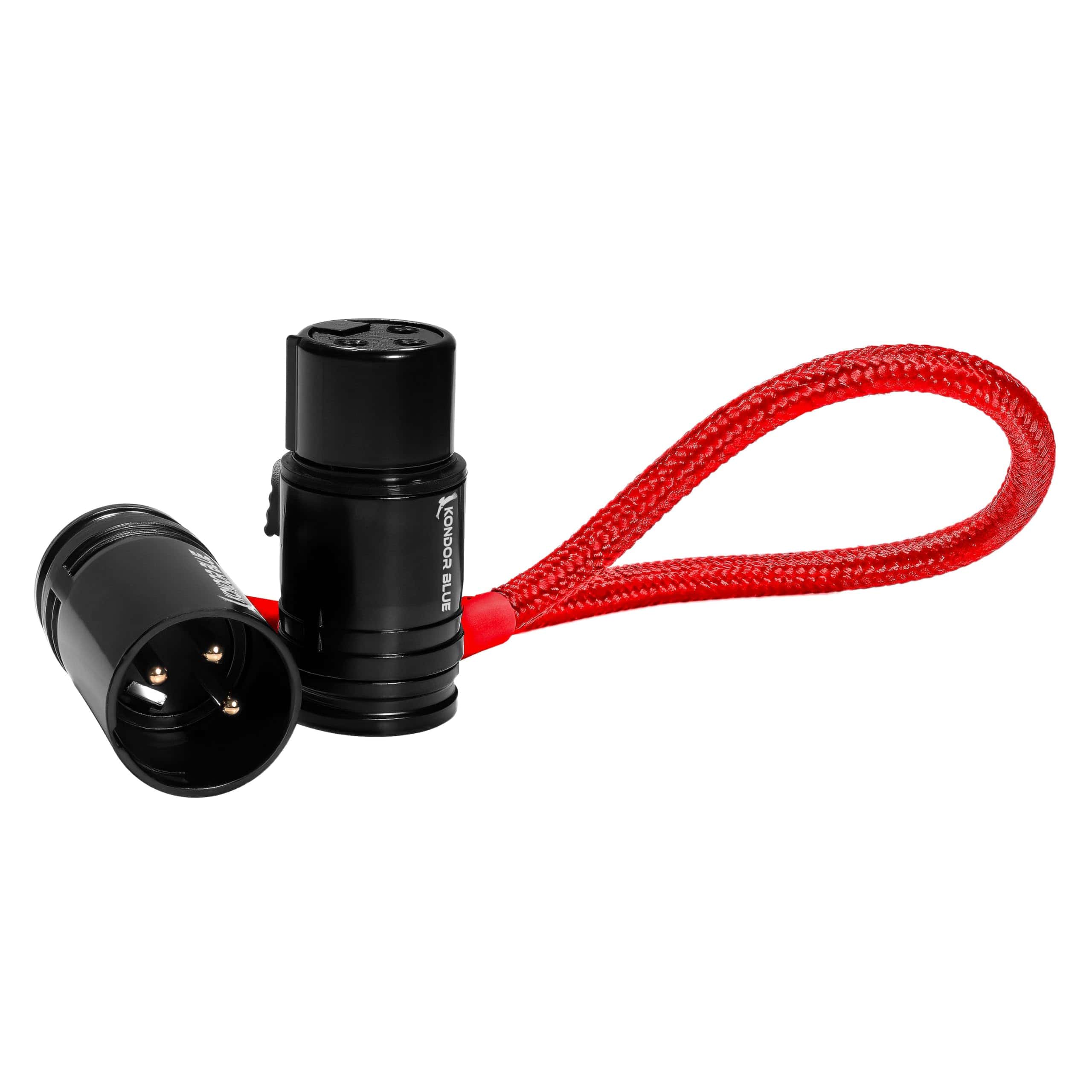 Cable XLR de Ángulo Recto Bajo Perfil de 8" de KONDOR BLUE - Imagen 3