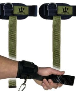 SPEAR Weight Lifting Straps With Cuffed D Ring, Cable