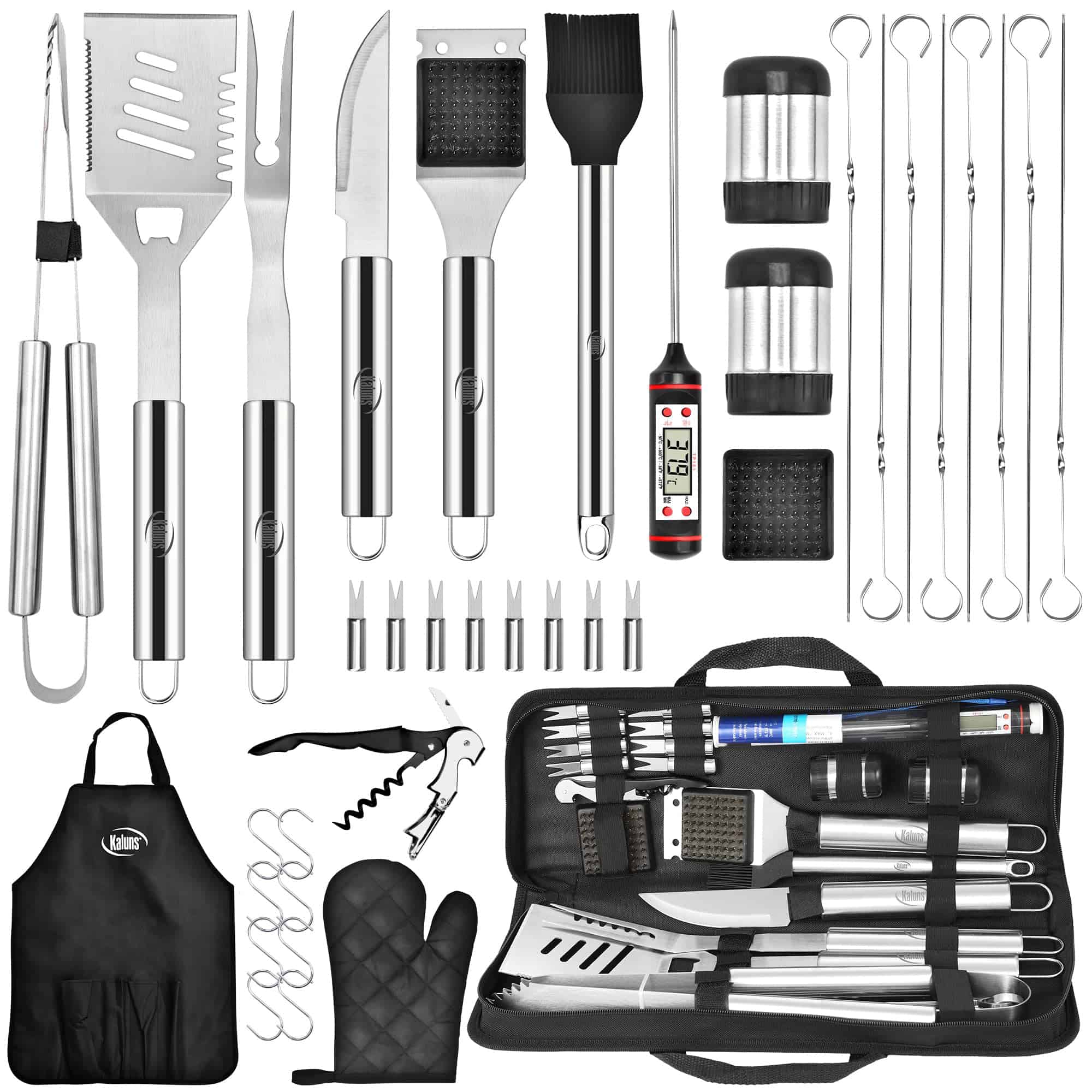 Set de Accesorios para Parrilla Kaluns, -Acero inoxidable