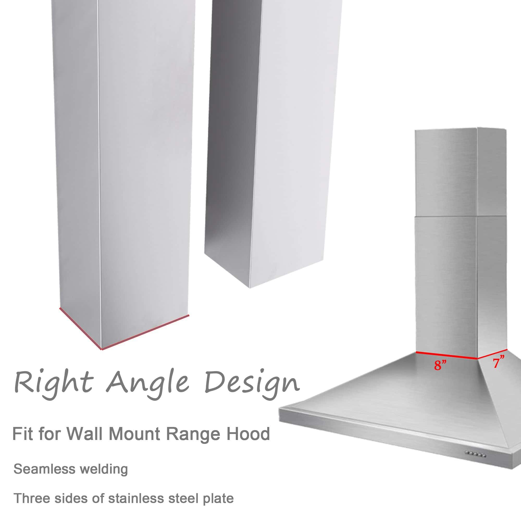Tubo de Extensión de Campana Extractora de Pared de Acero - Imagen 5