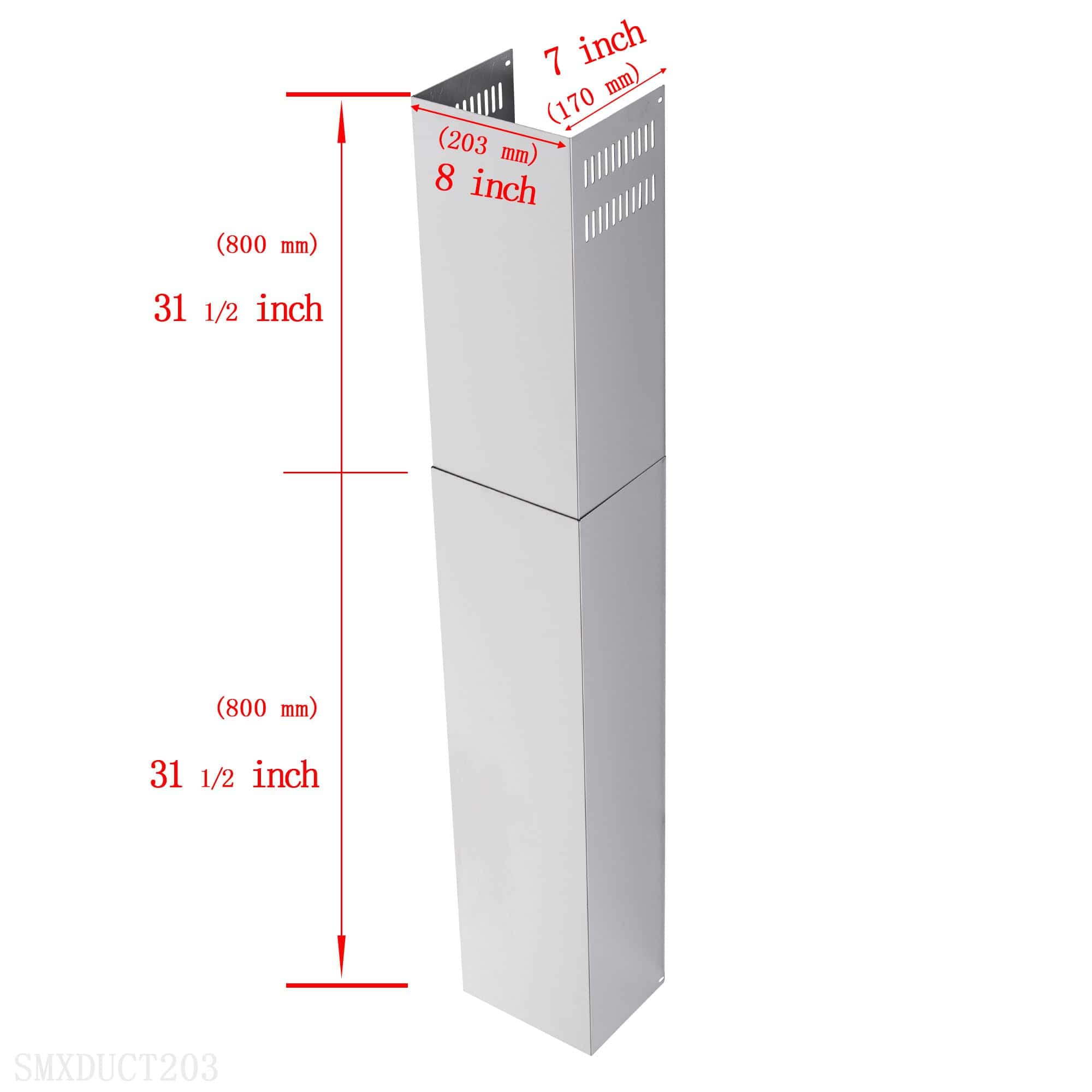 Tubo de Extensión de Campana Extractora de Pared de Acero - Imagen 3