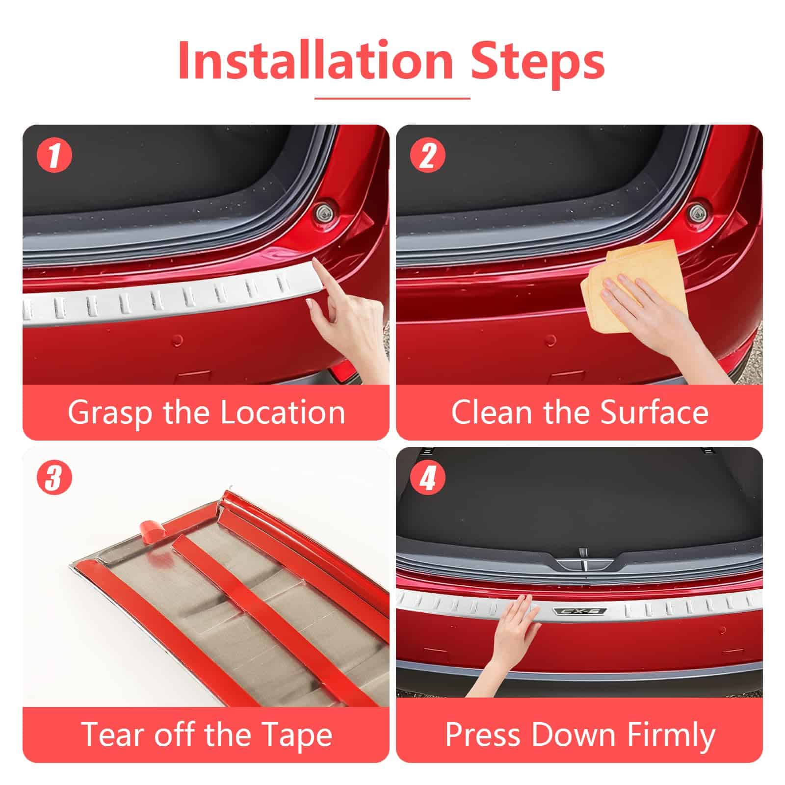 Protector de parachoques trasero OSNLEW compatible con - Imagen 6