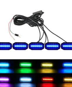 Luces de parrilla LED RGB compatibles con Jeep Wrangler JL