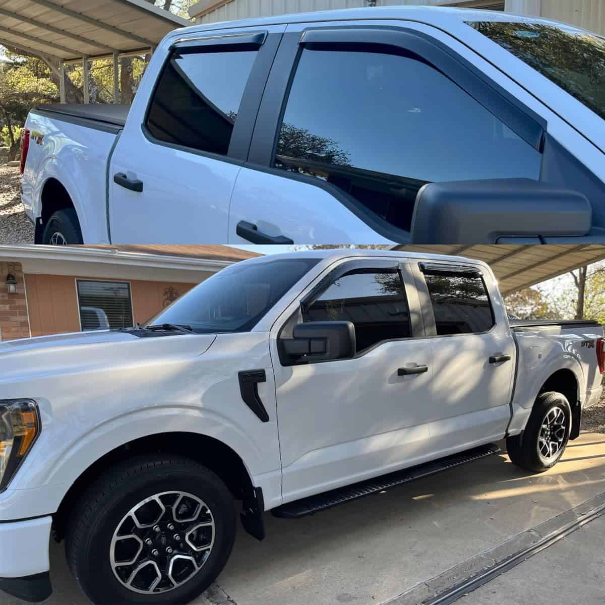 Juego de 4 deflectores de viento Lifeinfinity, viseras - Imagen 3