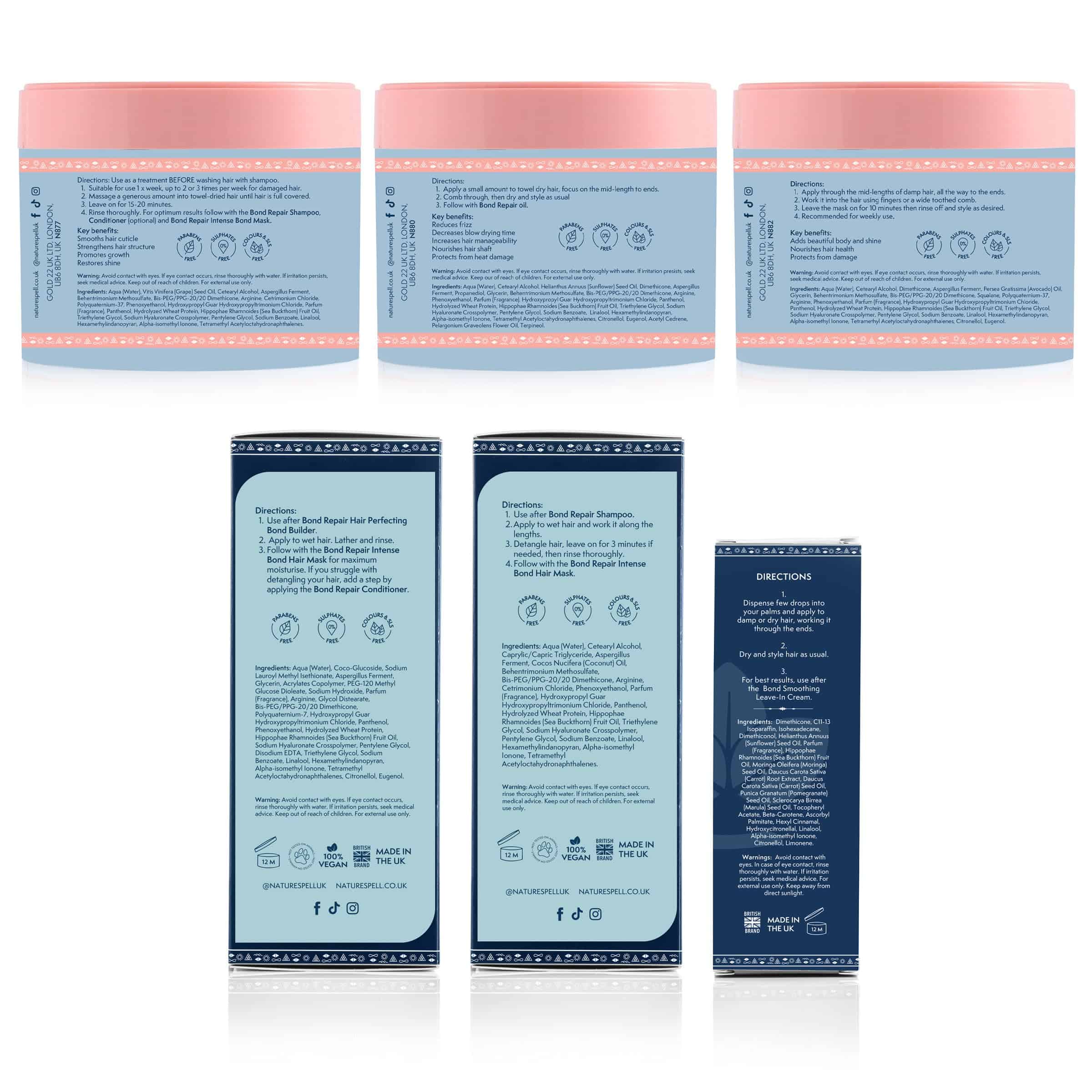 Colección de Cuidado Capilar Nature Spell Bond Repair, - Imagen 10