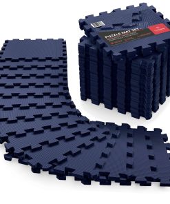 Set de Pisos para Gimnasio - Tapetes de -Azul Profundo | 18